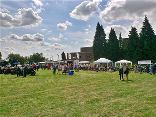 General view looking towards BMW EA Club stand